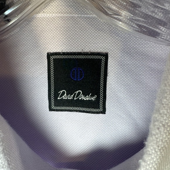 David Donahue Lavender Button Up Shirt 17.5 34/35 Preowned Excellent - Picture 4 of 9